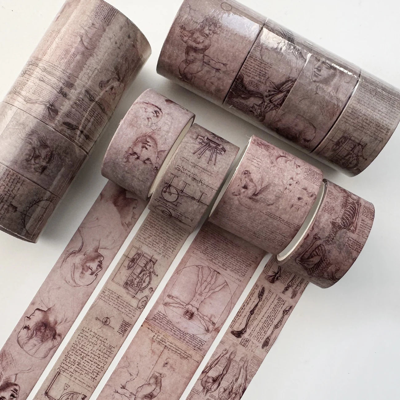 Vintage Washi Tape Set for Scrapbooking and Journaling