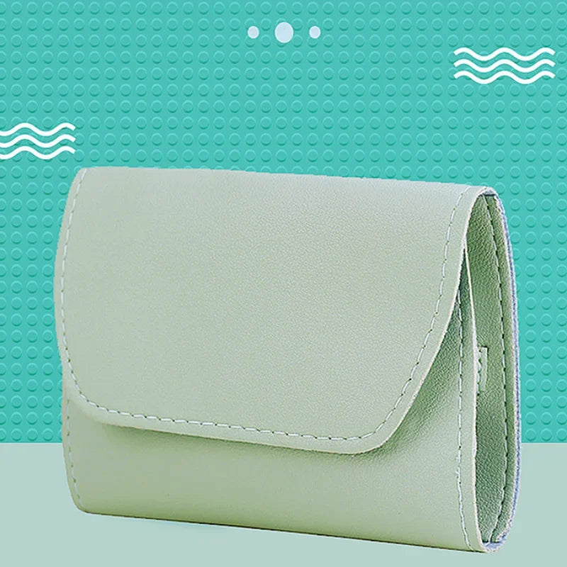 Leather Pouch Foldable Stainless Steel Nail Clipper Set