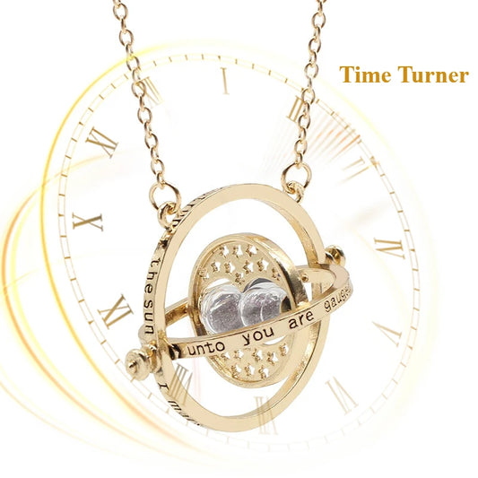 Harried Time Necklace Timer Hourglass 360 Rotatable