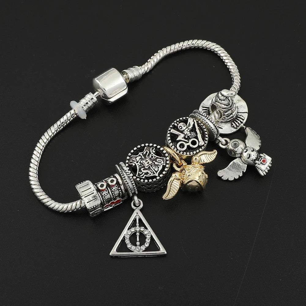 Exclusive Harry Potter Charm Bracelet The Vintage Leather Store