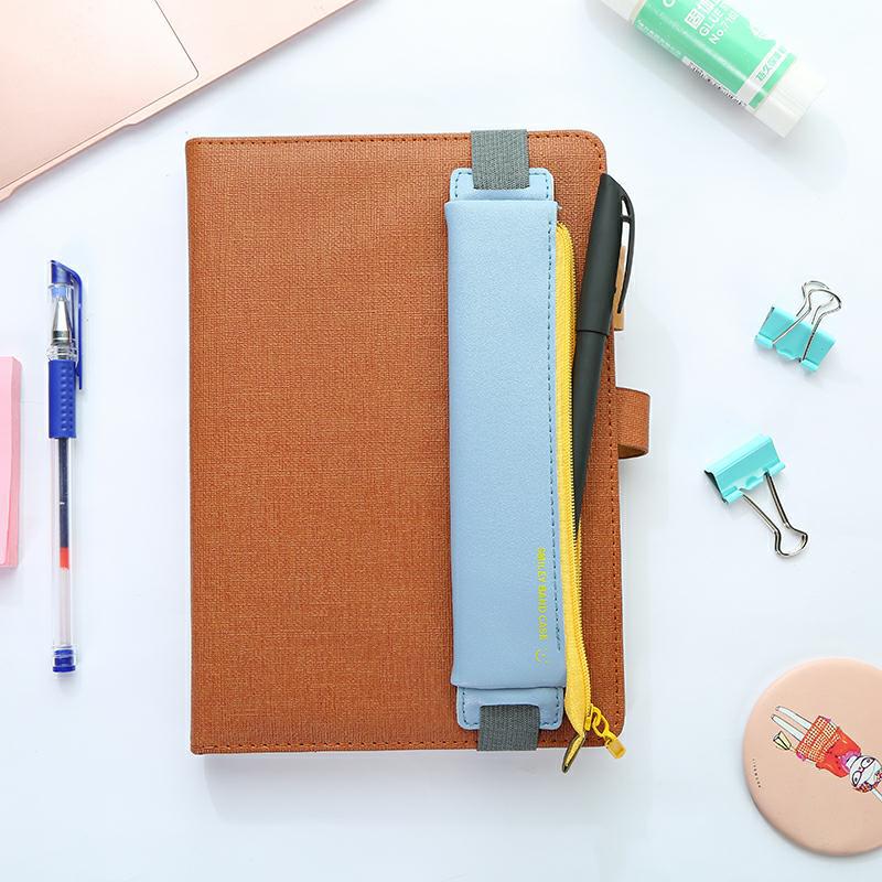 Leather Flexi book-pencil case