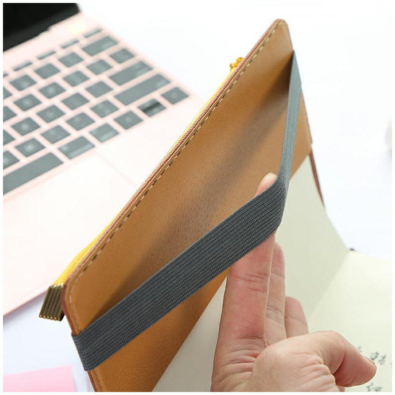 Leather Flexi book-pencil case