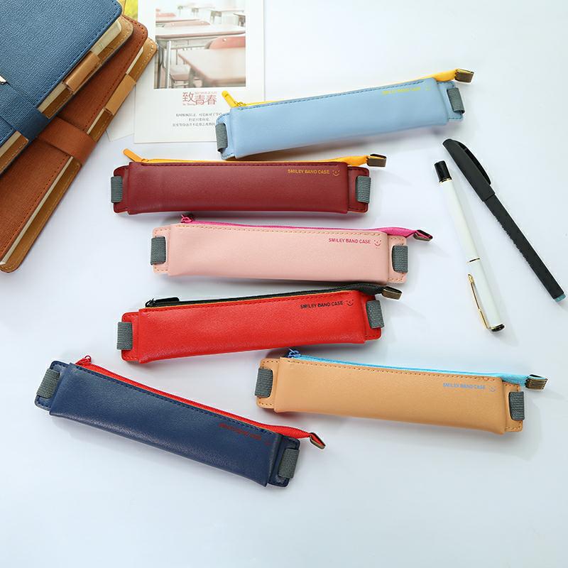 Leather Flexi book-pencil case