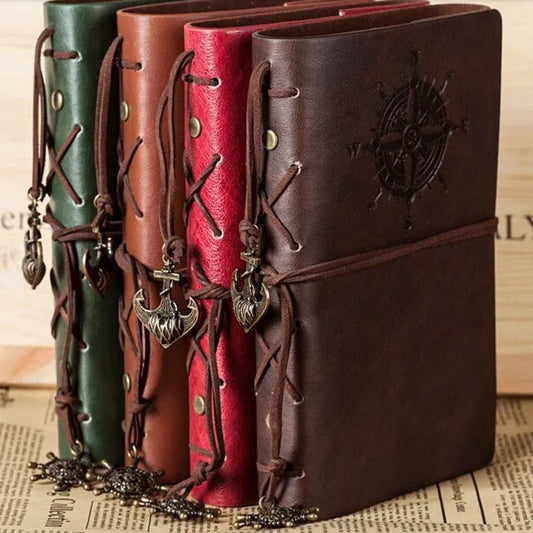 Vintage Handmade Pirate Spiral Notebook