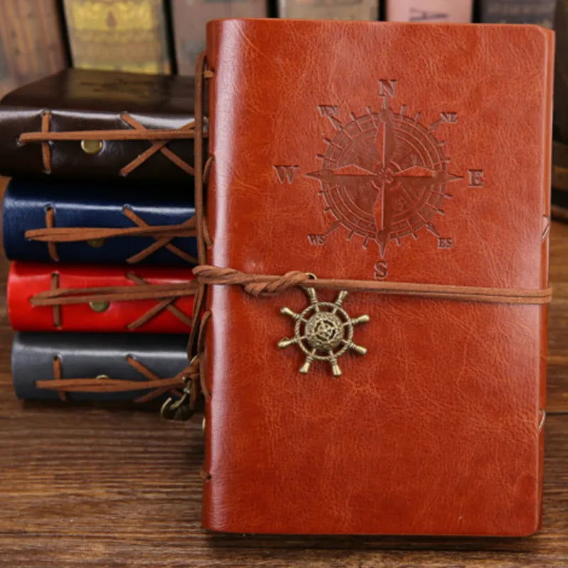 Vintage Handmade Pirate Spiral Notebook