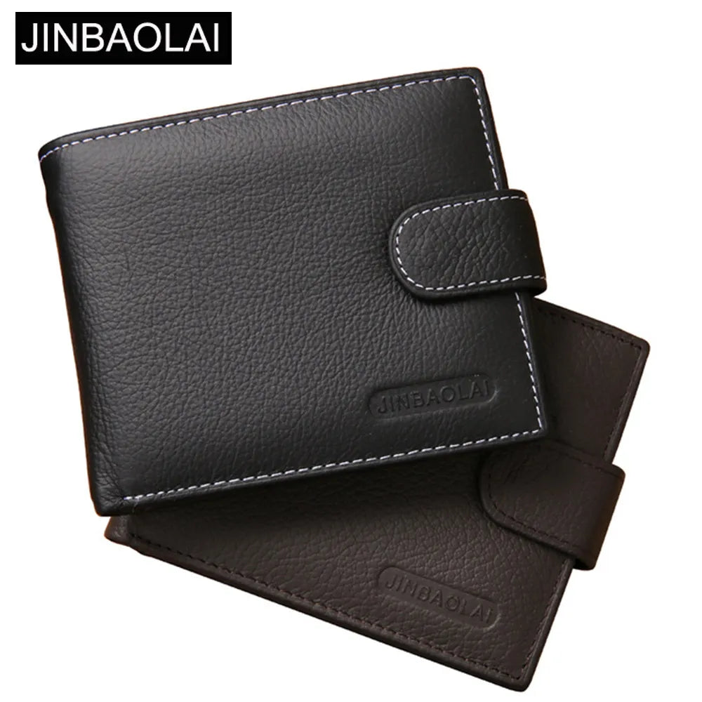 "High-Quality Cow Leather Wallet: Classic Zipper Purse Style"