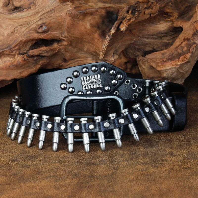 "Personality Statement: Leather Pin Buckle Belt for Jeans"