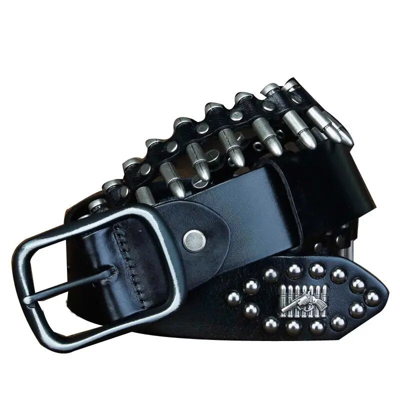 "Personality Statement: Leather Pin Buckle Belt for Jeans"