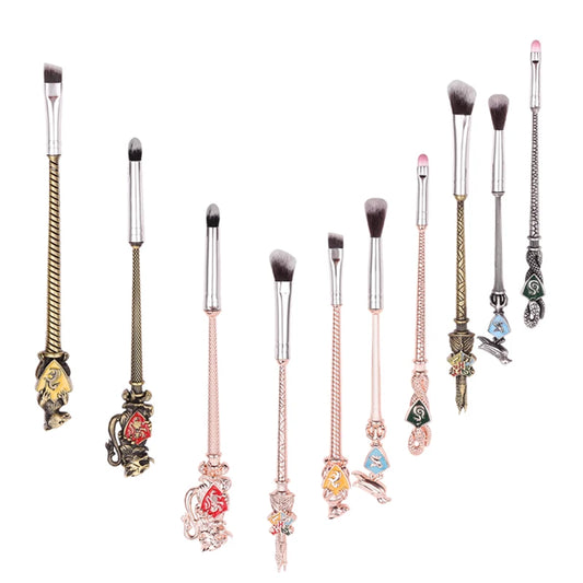 Limited Edition Hogwarts Harry Potter Makeup Brushes Set In Metal