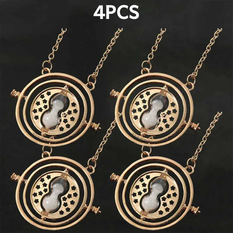 Harried Time Necklace Timer Hourglass 360 Rotatable
