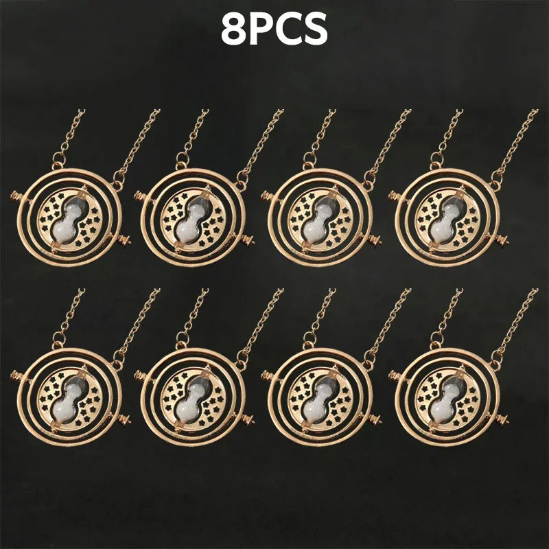Harried Time Necklace Timer Hourglass 360 Rotatable