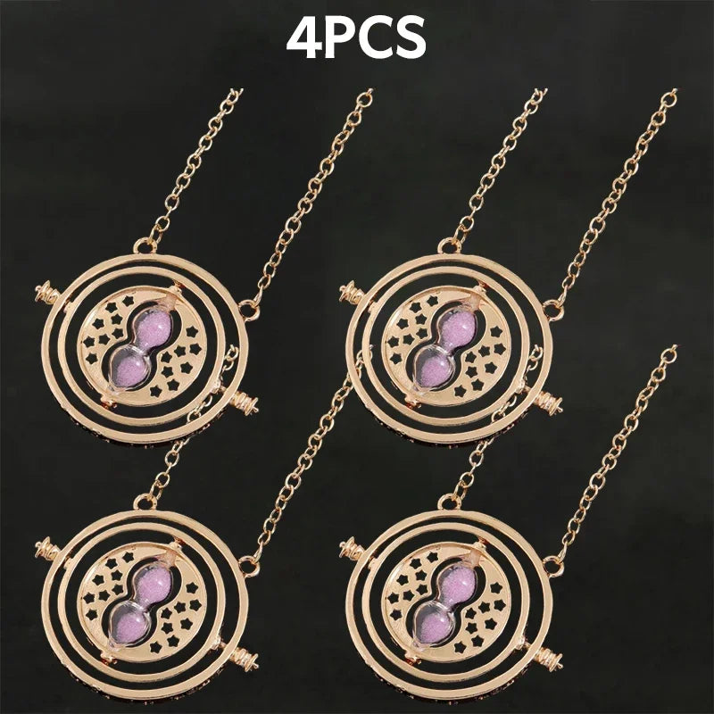 Harried Time Necklace Timer Hourglass 360 Rotatable