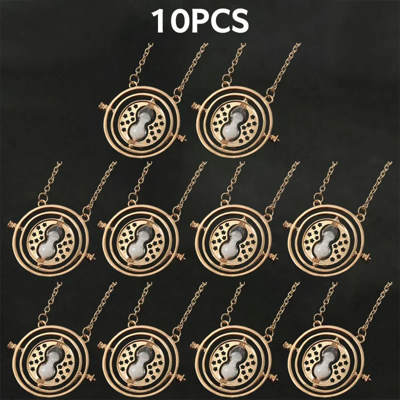 Harried Time Necklace Timer Hourglass 360 Rotatable