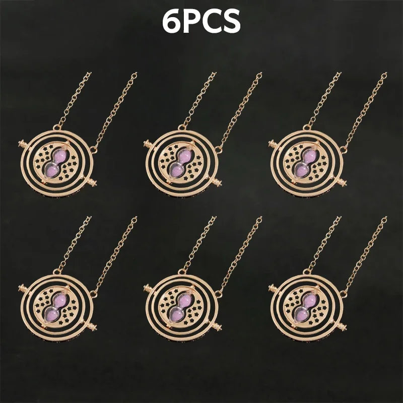 Harried Time Necklace Timer Hourglass 360 Rotatable