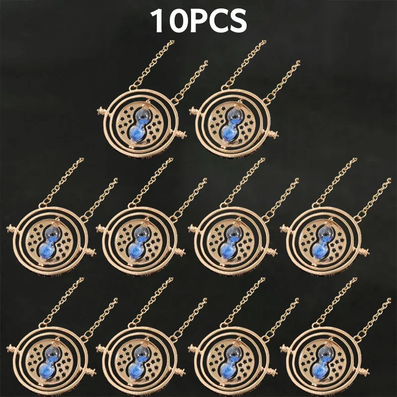 Harried Time Necklace Timer Hourglass 360 Rotatable