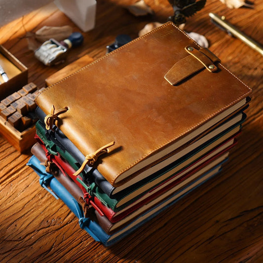 Vintage Handmade Leather Sketchbook