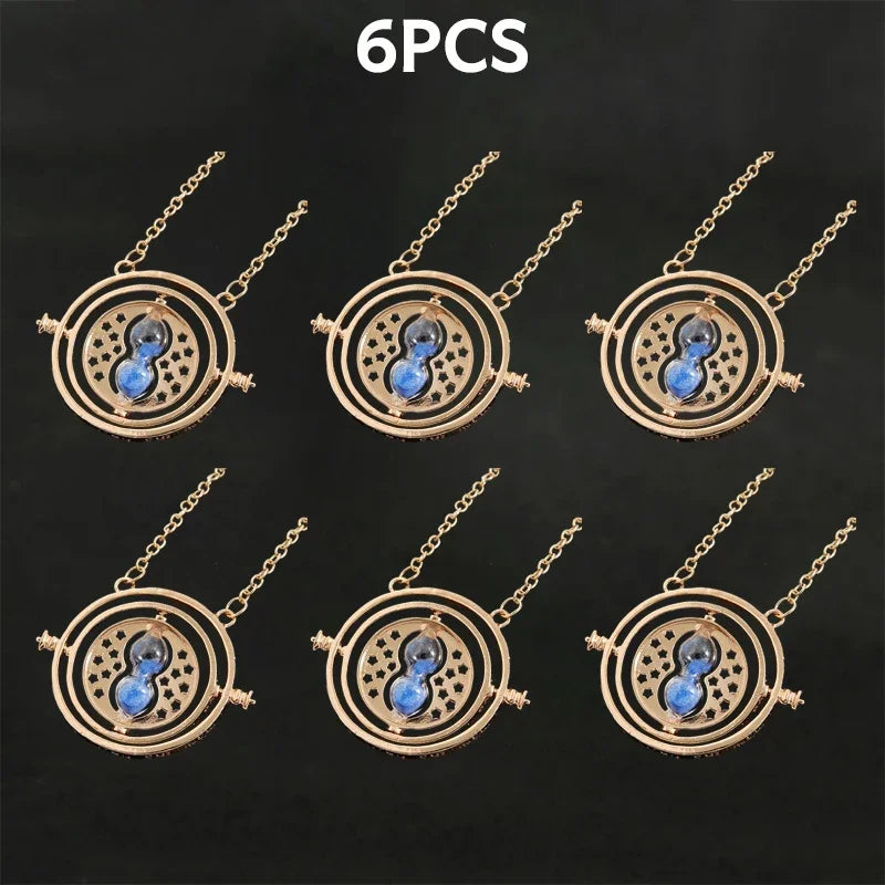 Harried Time Necklace Timer Hourglass 360 Rotatable