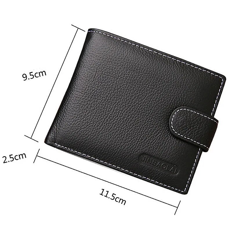 "High-Quality Cow Leather Wallet: Classic Zipper Purse Style"