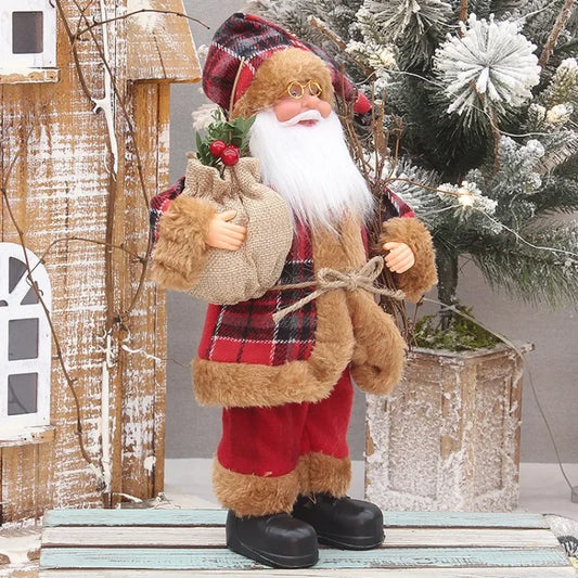 Limited Edition Christmas Santa Claus Doll with Gift Bags & Ornaments