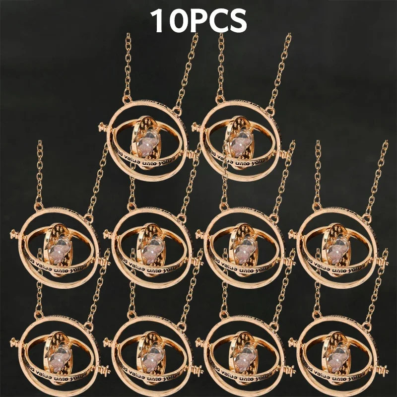Harried Time Necklace Timer Hourglass 360 Rotatable