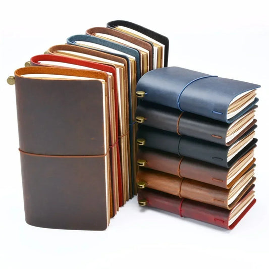 Genuine Leather Vintage Notebook Cover for Travel and Journaling