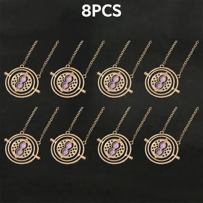 Harried Time Necklace Timer Hourglass 360 Rotatable