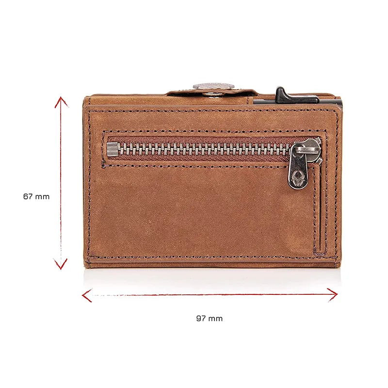 "Smart Style: Men and Women's RFID Leather Wallet"