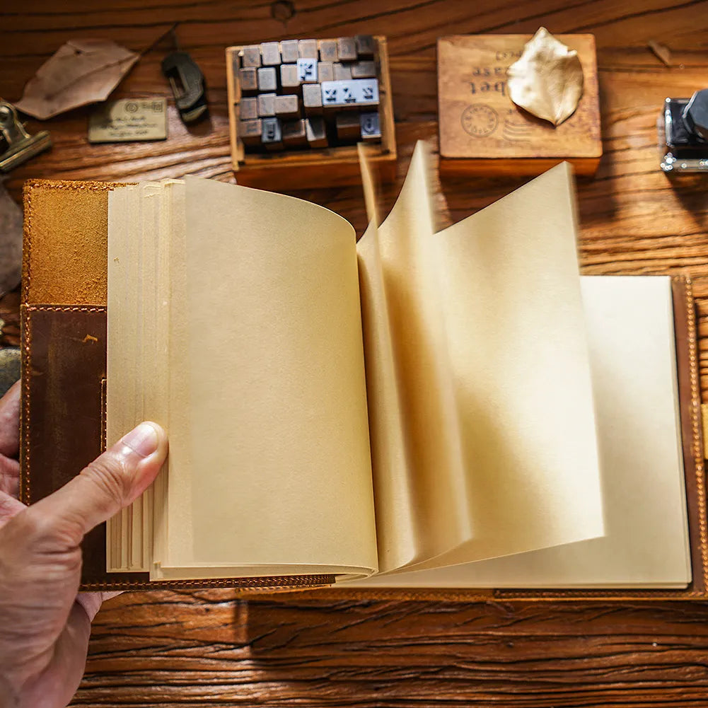 Vintage Handmade Leather Sketchbook