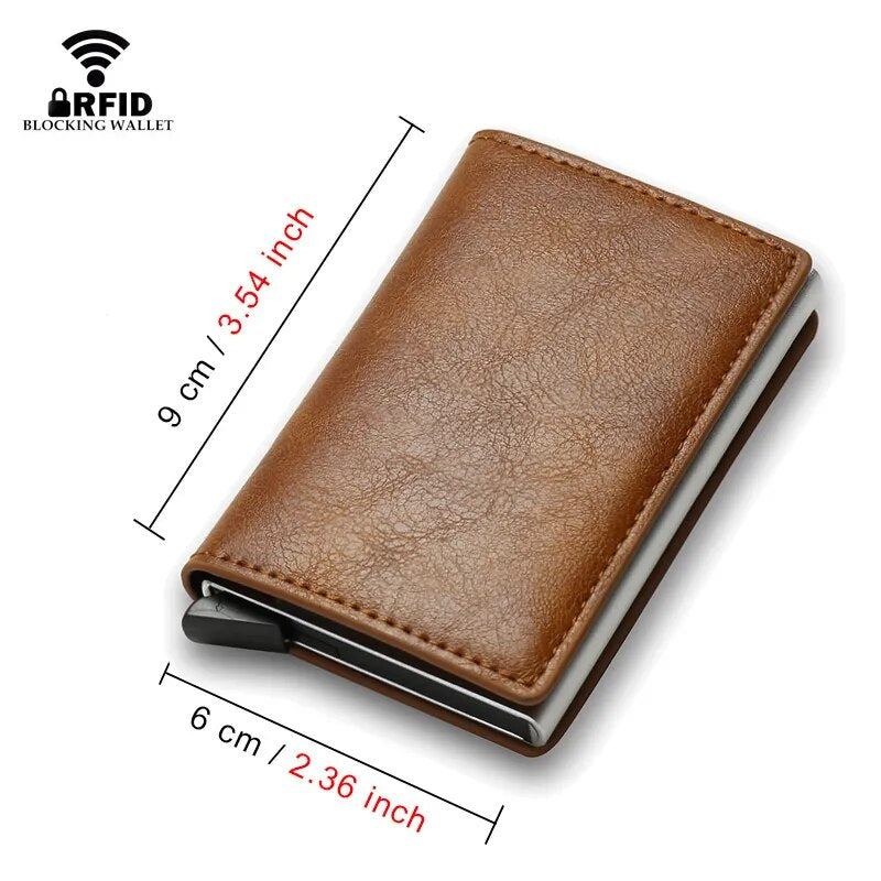 "RFID-Protected Carbon Fiber Trifold Wallet for Men"