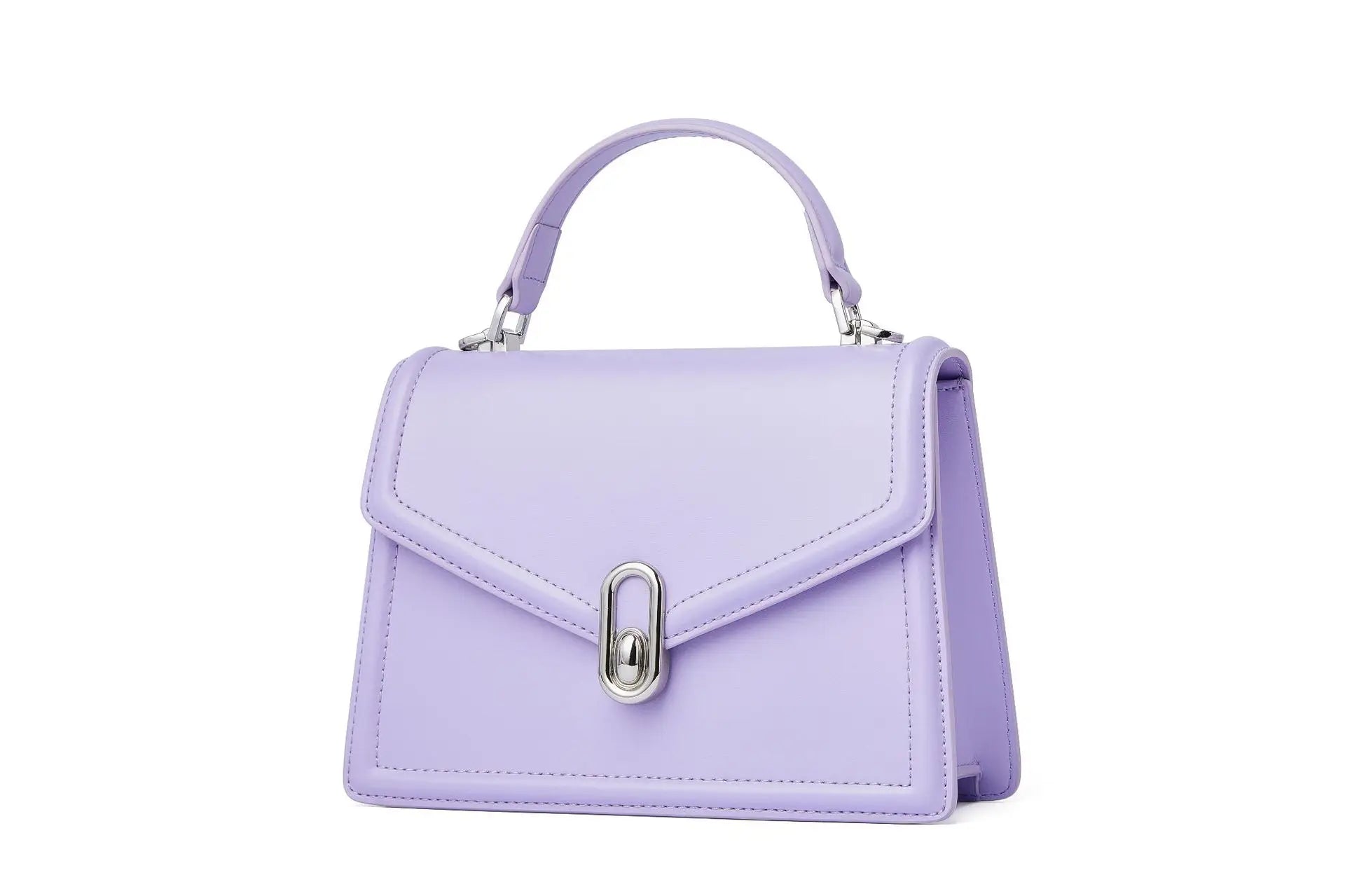 【送料&関税込】BY FAR Lilac Leather Cosmo Handbag Premium Leather Crossbody Bag for Women - Luxurious