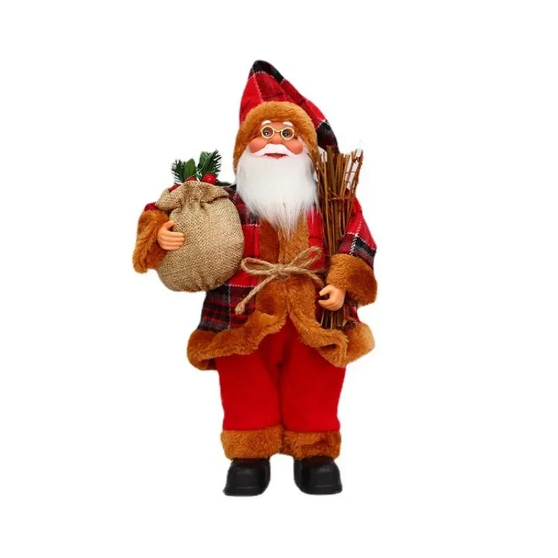 Limited Edition Christmas Santa Claus Doll with Gift Bags & Ornaments