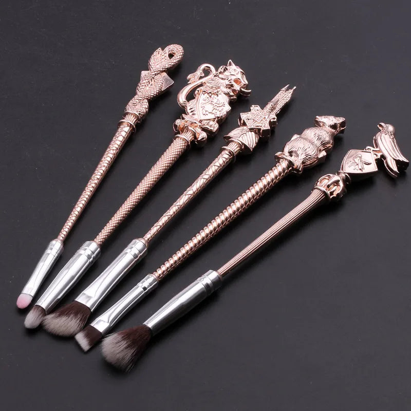 Limited Edition Hogwarts Harry Potter Makeup Brushes Set In Metal