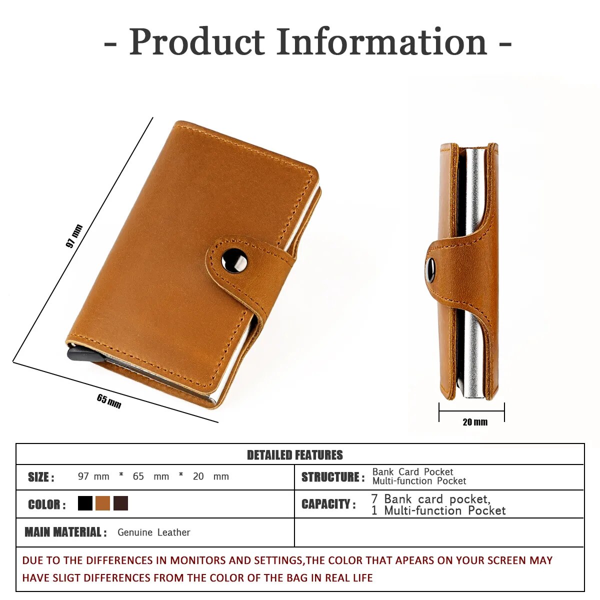 "Slim RFID Horse Leather Wallet: Men's Crazy Horse Leather Cardholder Marvel!"