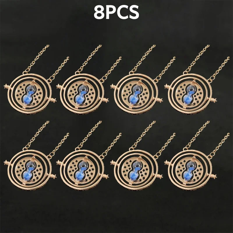 Harried Time Necklace Timer Hourglass 360 Rotatable